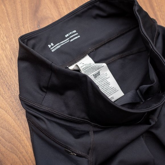 Black Under Armour Women's HeatGear Ankle Leggings - Small - Picture 6 of 10